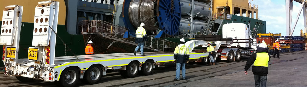 Unloading from a Moorish Transport Services vehicle